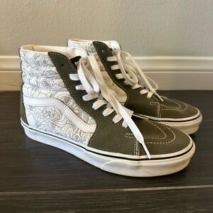 Vans High-Top Suede Sneakers Size 9
